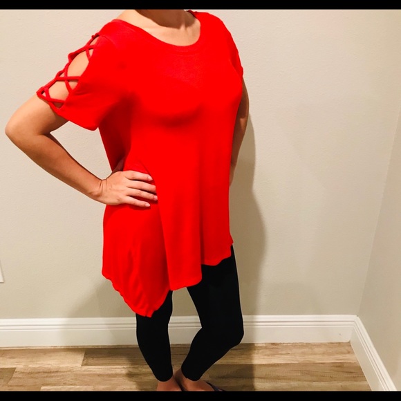 Stitchwürks cold shoulder Swing/blouse. - Picture 5 of 5